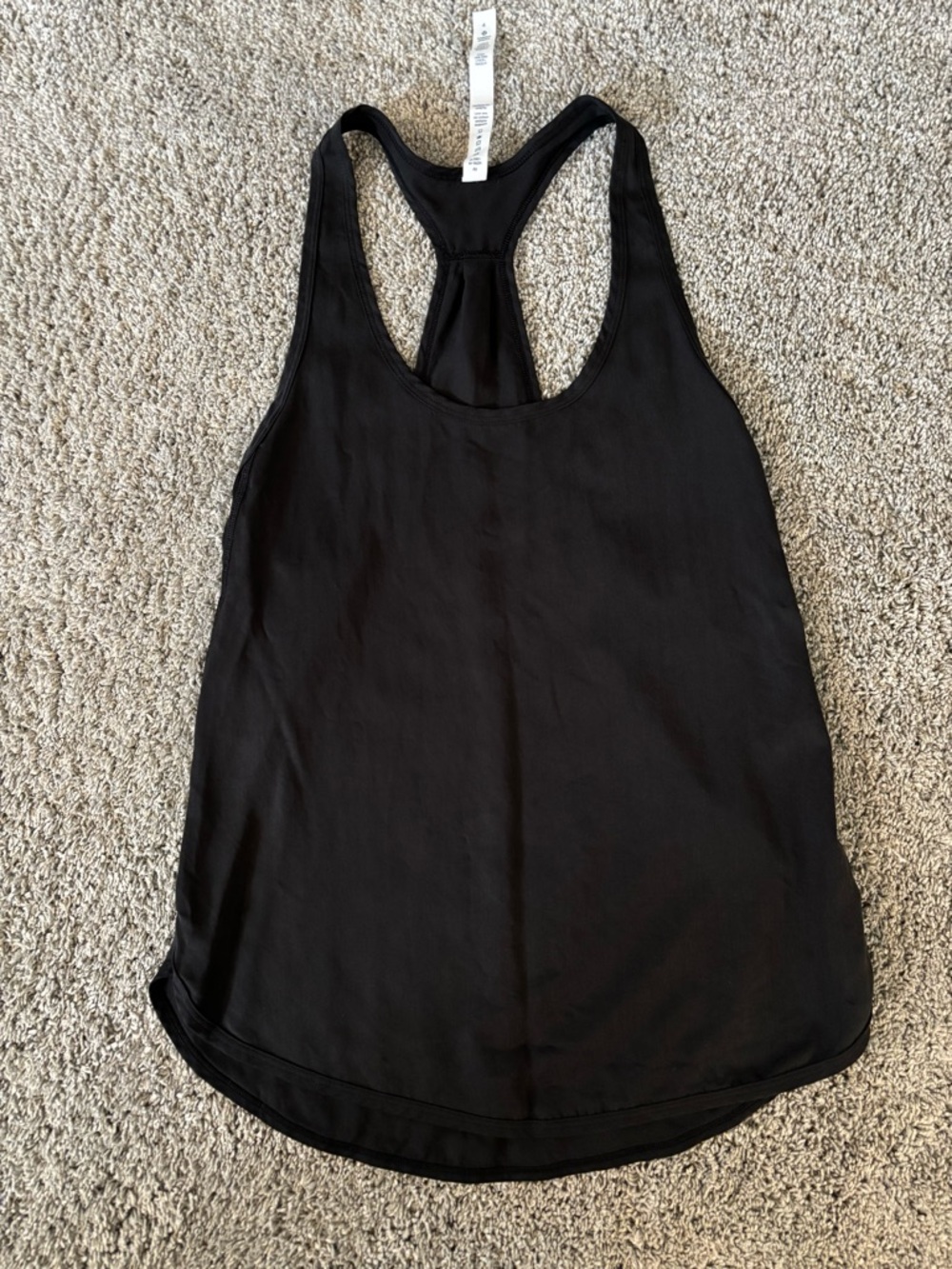 Lululemon Women’s Black Athletic Loose Fit Racerback Tank Top Size 4